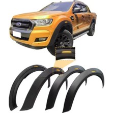 TMZ Garage Ford Ranger T7 T8 Slim Sensörlü Çamurluk Dodik Kaplama Kabartma Seti 6 Parça Reflektörlü