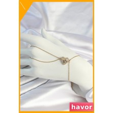 Havor Kalp Figürlü Zincirli Kolye 316L Çelik Malzeme