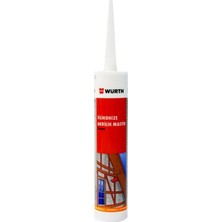 Würth Silikonize Akrilik Mastik 310 ml Beyaz Kokusuz Akrilik Polimer Çözeltisi