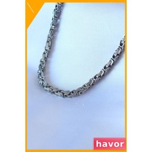 Havor Erkek Kolye 60CM 316L Çelik Kararmaz Paslanmaz Zincir Model