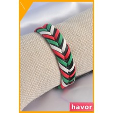 Havor Erkekler Için Renkli Deri Bileklik Aksesuar