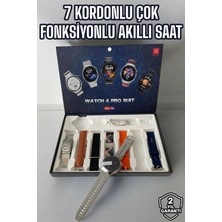  akıllı saat 7 kordonlu yeni nesil arama cevaplayan çok fonksiyonlu