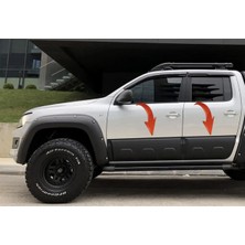 TMZ Garage Volkswagen Amarok 2010-2021 Kapı Kaplama Seti 6 Parça | Mat Siyah Kapı Koruma / Yan Kapı Kaplama