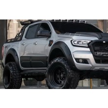 TMZ Garage Ford Ranger T6 T7 T8 2012-2022 Kapı Kaplama Seti | Yan Kapı Koruma – Mat Siyah