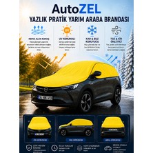 Autozel Citroen Yeni C3 Aircross Plus-Max Uyumlu Yazlık Pratik Yarım Araba Brandası | Uv Korumalı | Nefes Alan Kumaş