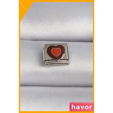 Havor Paslanmaz Çelik Kalp Desenli Bileklik Aksesuarı