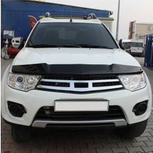 TMZ Garage Mitsubishi L200 2015+ Kaput Rüzgarlığı | Piano Black (Parlak Siyah) Kaput Deflektörü