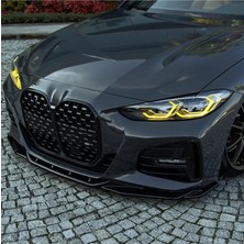 TMZ Garage Bmw 4 Serisi G22 2020+ Ön Lip Parlak Siyah Sport Ön Tampon Lipi Body Kit Ön Alt Lip Spoiler