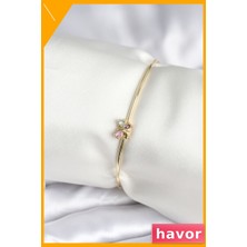 Havor Pirinç Kelebek Figürlü Kadın Bilek Aksesuarı
