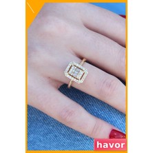 Havor Kadın Yüzük Parmağa Göre Ayarlanabilir Zirkon Taşlı Aksesuar