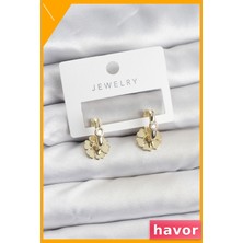 Havor Pirinç Malzemeden Üretilmiş Kadın Küpe Modelleri