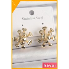 Havor Pirinç Malzemeden Yapılmış Kadın Küpe Modeli