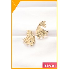 Havor Pirinç Malzemeden Üretilmiş Kadın Küpe