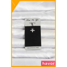 Havor Yıldız Model Zirkon Taşlı Göbek Piercing 316L Cerrahi Çelik