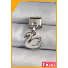 Havor Paslanmaz Çelik Kuğu Figürlü Bileklik Aksesuarı