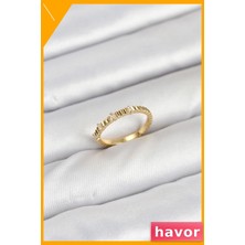 Havor Ayarlanabilir Pirinç Yüzük Lazer Kesim Detaylı