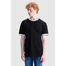 Ecko Unltd. Grayson Loose Fit Bisiklet Yaka Baskılı %100 Pamuk Erkek Siyah Tişört