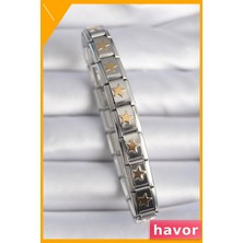 Havor Paslanmaz Çelik Yıldız Desenli Bileklik Aksesuarı
