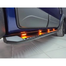 TMZ Garage 2015+TOYOTA Hilux Demir Düz Yan Basamak Ledli