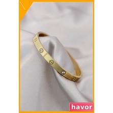 Havor Paslanmaz Çelik Zirkon Taşlı Kadın Bilekliği