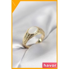 Havor Ayarlanabilir Pirinç Yüzük Kararmaya Dirençli