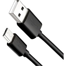 K565 Strong Micro USB Data/şarj Kablosu 2.4A 30CM Siyah