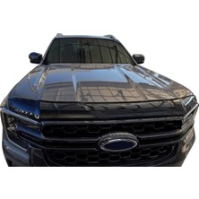 TMZ Garage 2023+FORD Ranger T9 Kaput Koruma Rüzgarlığı Parlak Siyah