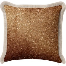 Hanna Home Saçaklı Kırlent Kılıfı Kırlent Kılıfı Parlak Kırlent Kılıfı Yatak Odası Dekoru 43X43 cm