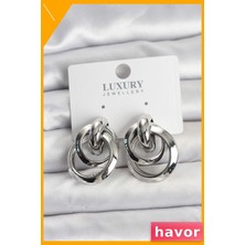 Havor Pirinç Halka Küpe Kadın Aksesuarı