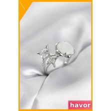 Havor Ayarlanabilir Pirinç Kadın Yüzük Kararmaya Dirençli