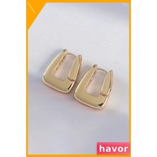 Havor Pirinç Malzemeden Üretilmiş Dayanıklı Kadın Küpeleri