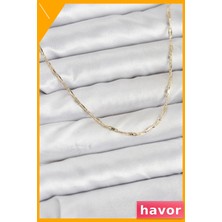 Havor Pirinç Ataç Zincir Kolye 60CM Altın Renk Kaplama