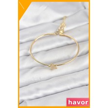 Havor Pirinç Kadın Bileklik Kararmaz Dayanıklı Aksesuar