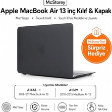 MacBook Air Kılıf 13 Inç A1369 A1466 Uyumlu Mat Tpu Sert Kapak Ince Hafif Koruyucu Hard Shell Da