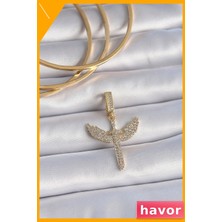 Havor Zirkon Taşlı Pirinç Bayan Bileklik