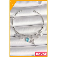 Havor Pirinç Sallantılı Zirkon Taşlı Filaminga Figür Bileklik
