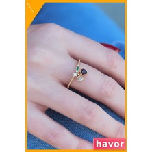 Havor Zirkon Taşlı Kadın Yüzük Parmağa Göre Ayarlanabilir