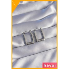 Havor Paslanmaz Çelik Dikdörtgen Küpe Modelleri