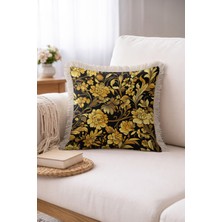 Hanna Home Dekoratif Yastık Kılıfı Botanik Floral Desenli Yastık Kılıfı Salon Koltuk Yastığı 43X43 cm