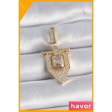 Havor Zirkon Taşlı Pirinç Bileklik Ajda Tasarımı