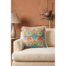 Hanna Home Geometrik Desenli Dekoratif Yastık Kılıfı Yastık Kılıfı Kanepe Dekorasyonu 43X43 cm