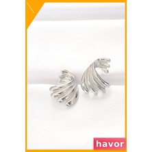 Havor Pirinç Malzemeden Yapılmış Kadın Küpe