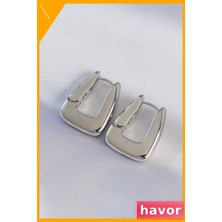 Havor Pirinç Malzemeden Kalın Küpe Modelleri
