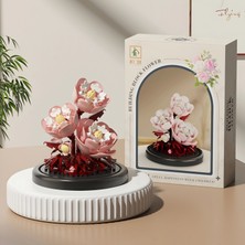 Brıcks Sakura Yapı Blokları Çiçek Modeli Dekoratif Masaüstü Süsü 167 Parça