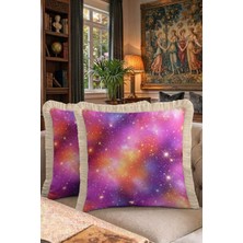 Hanna Home Dekoratif Kırlent Kılıfı Kırlent Kılıfı Ev Dekorasyonu Saçaklı Kırlent Kılıfı 43X43 cm