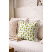 Hanna Home Saçaklı Kırlent Kılıfı Kırlent Kılıfı Yastık Kılıfı Oturma Odası Kırlenti 43X43 cm