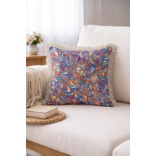 Hanna Home Saçaklı Kırlent Kılıfı Kırlent Kılıfı Geometrik Kırlent Kılıfı Kanepe Dekorasyonu 43X43 cm