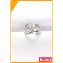 Havor Ayarlanabilir Pirinç Yüzük Kadınlar Için