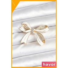 Havor Pirinç Fiyonk Broş Kadın Aksesuarı