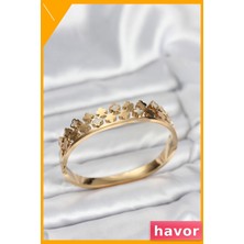 Havor Minimal Yonca Desenli Kadın Bilekliği